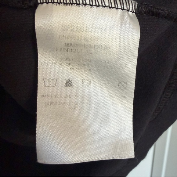 Nike Black Cropped Tee with Logo Large - Picture 5 of 6